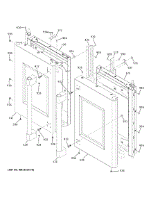 Doors parts for Ge Electric Range ZTSX1FPSN1SS from AppliancePartsPros.com