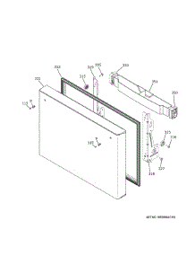 Freezer Door parts for Ge Bottom-Mount Refrigerator ZWE23NSTBSS from AppliancePartsPros.com