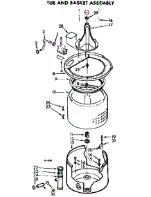 Tub And Basket Asm parts for Kenmore Washer 110.73625200 (11073625200, 110 73625200) from AppliancePartsPros.com