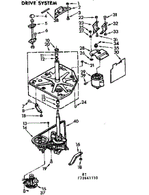 Drive System parts for Kenmore Washer 110.73641110 (11073641110, 110 73641110) from AppliancePartsPros.com