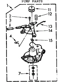 Pump Parts parts for Kenmore Washer 110.73645110 (11073645110, 110 73645110) from AppliancePartsPros.com