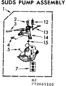 Suds Pump Assembly parts for Kenmore Washer 110.73665100 (11073665100, 110 73665100) from AppliancePartsPros.com