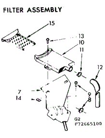 Filter Assembly parts for Kenmore Washer 110.73665100 (11073665100, 110 73665100) from AppliancePartsPros.com