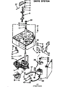 Drive System parts for Kenmore Washer 110.73670200 (11073670200, 110 73670200) from AppliancePartsPros.com