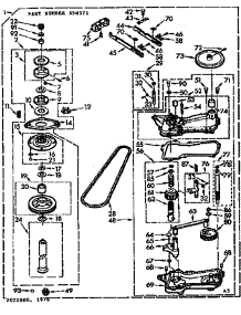 Gearcase / Transmission parts for Kenmore Washer 110.73676600 (11073676600, 110 73676600) from AppliancePartsPros.com