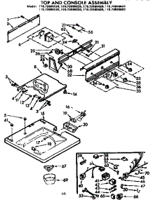Top And Console Assembly parts for Kenmore Washer 110.73680120 (11073680120, 110 73680120) from AppliancePartsPros.com