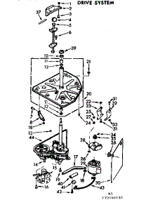 Drive System parts for Kenmore Washer 110.73680610 (11073680610, 110 73680610) from AppliancePartsPros.com