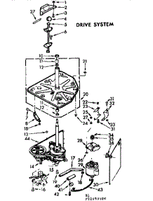 Drive System parts for Kenmore Washer 110.73690100 (11073690100, 110 73690100) from AppliancePartsPros.com