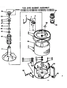 Tub And Basket Assembly parts for Kenmore Washer 110.73691110 (11073691110, 110 73691110) from AppliancePartsPros.com