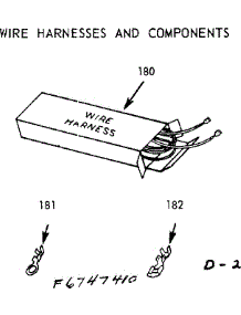 Wire Harness And Components parts for Kenmore Range 103.6747410 (1036747410, 103 6747410) from AppliancePartsPros.com