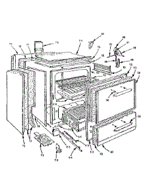 Body Section parts for Kenmore Range 103.711610 (103711610, 103 711610) from AppliancePartsPros.com
