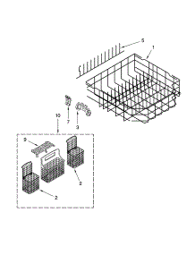 Lower Rack Parts, Optional Parts (Not Included) parts for Kenmore Dishwasher 665.13859K603 (66513859K603, 665 13859K603) from AppliancePartsPros.com