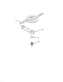 Lower Washarm Parts parts for Kenmore Dishwasher 665.13869K601 (66513869K601, 665 13869K601) from AppliancePartsPros.com