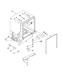 Tub And Frame Parts parts for Kenmore Dishwasher 665.13893K801 (66513893K801, 665 13893K801) from AppliancePartsPros.com