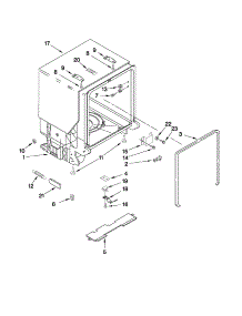 Tub And Frame Parts parts for Kenmore Dishwasher 665.13893K802 (66513893K802, 665 13893K802) from AppliancePartsPros.com