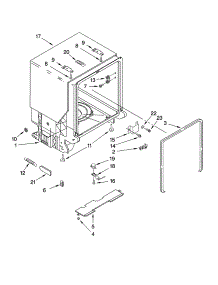 Tub And Frame Parts parts for Kenmore Dishwasher 665.13899K800 (66513899K800, 665 13899K800) from AppliancePartsPros.com