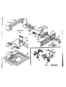 Top And Console Assembly parts for Kenmore Washer 110.6505452 (1106505452, 110 6505452) from AppliancePartsPros.com