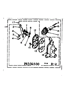 Two Way Valve Assembly parts for Kenmore Washer 110.6505500 (1106505500, 110 6505500) from AppliancePartsPros.com