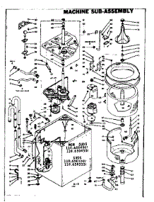 Machine Sub-Assembly parts for Kenmore Washer 110.6505551 (1106505551, 110 6505551) from AppliancePartsPros.com