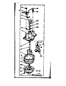 Pump Assembly parts for Kenmore Washer 110.6505551 (1106505551, 110 6505551) from AppliancePartsPros.com