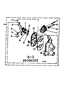 Two Way Valve Assembly parts for Kenmore Washer 110.6505552 (1106505552, 110 6505552) from AppliancePartsPros.com