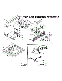 Top And Console parts for Kenmore Washer 110.6505700 (1106505700, 110 6505700) from AppliancePartsPros.com