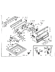 Top And Console parts for Kenmore Washer 110.6505804 (1106505804, 110 6505804) from AppliancePartsPros.com