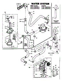 Water System parts for Kenmore Washer 110.6505901 (1106505901, 110 6505901) from AppliancePartsPros.com