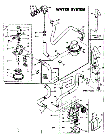 Water System parts for Kenmore Washer 110.6505904 (1106505904, 110 6505904) from AppliancePartsPros.com