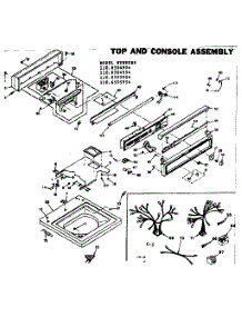 Top And Console Assembly parts for Kenmore Washer 110.6505904 (1106505904, 110 6505904) from AppliancePartsPros.com
