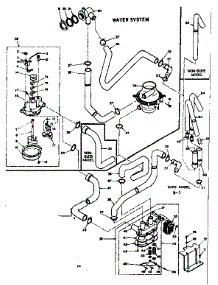 Water System parts for Kenmore Washer 110.6505952 (1106505952, 110 6505952) from AppliancePartsPros.com