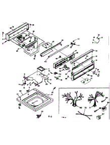 Top And Console Assembly parts for Kenmore Washer 110.6505956 (1106505956, 110 6505956) from AppliancePartsPros.com
