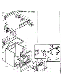 Machine Sub-Assembly parts for Kenmore Dryer 110.6507400 (1106507400, 110 6507400) from AppliancePartsPros.com