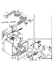 Machine Sub-Assembly parts for Kenmore Dryer 110.6507500 (1106507500, 110 6507500) from AppliancePartsPros.com