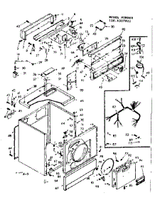 Machine Sub-Assembly parts for Kenmore Dryer 110.6507822 (1106507822, 110 6507822) from AppliancePartsPros.com
