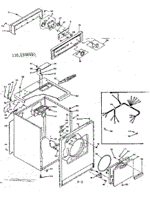Machine Sub-Assembly parts for Kenmore Dryer 110.6508500 (1106508500, 110 6508500) from AppliancePartsPros.com