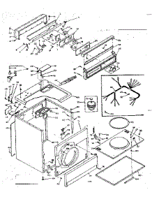 Machine Sub-Assembly parts for Kenmore Dryer 110.6508800 (1106508800, 110 6508800) from AppliancePartsPros.com