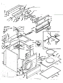 Machine Sub-Assembly parts for Kenmore Dryer 110.6508801 (1106508801, 110 6508801) from AppliancePartsPros.com