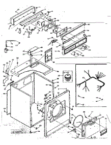 Machine Sub-Assembly parts for Kenmore Dryer 110.6508810 (1106508810, 110 6508810) from AppliancePartsPros.com