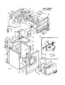 Machine Sub-Assembly parts for Kenmore Dryer 110.6508822 (1106508822, 110 6508822) from AppliancePartsPros.com