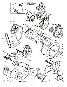 Blower, Cylinder, Pump & Motor parts for Kenmore Washer Dryer Combo 110.6509901 (1106509901, 110 6509901) from AppliancePartsPros.com