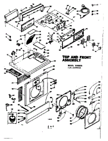 Top And Front Assembly parts for Kenmore Washer Dryer Combo 110.6509931 (1106509931, 110 6509931) from AppliancePartsPros.com