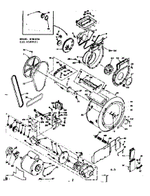Blower Cylinder Pump & Motor parts for Kenmore Washer Dryer Combo 110.6509931 (1106509931, 110 6509931) from AppliancePartsPros.com