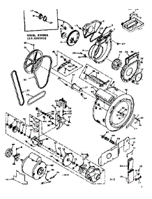 Blower Cylinder Pump & Motor parts for Kenmore Washer Dryer Combo 110.6509932 (1106509932, 110 6509932) from AppliancePartsPros.com