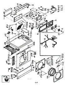 Top And Front Assembly parts for Kenmore Washer Dryer Combo 110.6509932 (1106509932, 110 6509932) from AppliancePartsPros.com