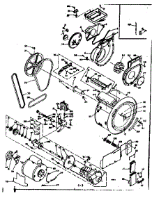 Blower Cylinder Pump & Motor parts for Kenmore Washer Dryer Combo 110.6510930 (1106510930, 110 6510930) from AppliancePartsPros.com