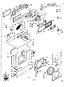 Top And Front Assembly parts for Kenmore Washer Dryer Combo 110.6510930 (1106510930, 110 6510930) from AppliancePartsPros.com