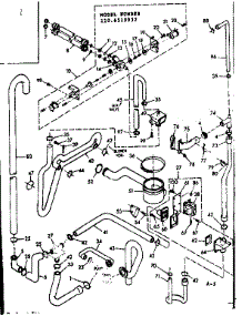 Water System parts for Kenmore Washer Dryer Combo 110.6510932 (1106510932, 110 6510932) from AppliancePartsPros.com