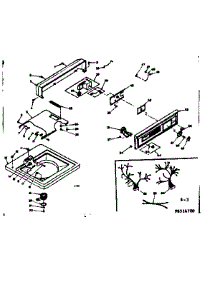 Top And Console parts for Kenmore Washer 110.6514700 (1106514700, 110 6514700) from AppliancePartsPros.com
