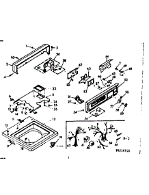 Top And Console Assembly parts for Kenmore Washer 110.6514763 (1106514763, 110 6514763) from AppliancePartsPros.com